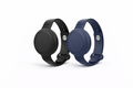 Adjustable Silicone Wristband – 2-Pack (Black & Navy Blue) Compatible with AirTag & Android Tracking Tags